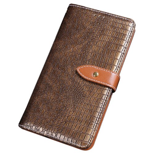 фото Чехол-книжка mypads для huawei mate 40 pro (noh-nx9) с фактурной прошивкой рельефа кожи крокодила с застежкой и визитницей бронза