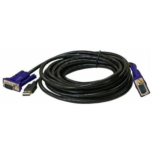 Кабель KVM D-Link (DKVM-CU3/B1A) 3м, VGA и USB