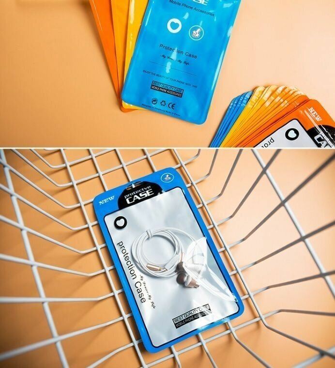 Упаковочные пакеты с застежкой zip lock пластик, синий, 10 шт, 21*12 см - фотография № 2