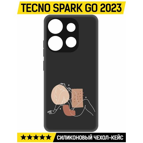 Чехол-накладка Krutoff Soft Case Чувственность для TECNO Spark Go 2023 черный чехол накладка krutoff soft case чувственность для tecno spark 8p черный