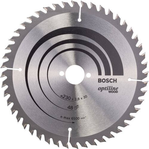 Пильный диск BOSCH Optiline Wood 2608640629 230х30 мм пильный диск bosch optiline wood 200 x 30 x 2 8 мм 48