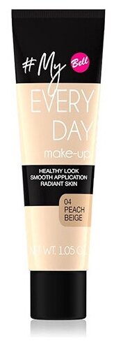 Тональная основа для лица `BELL` MY EVERY DAY MAKE-UP тон 04 с эффектом сияния