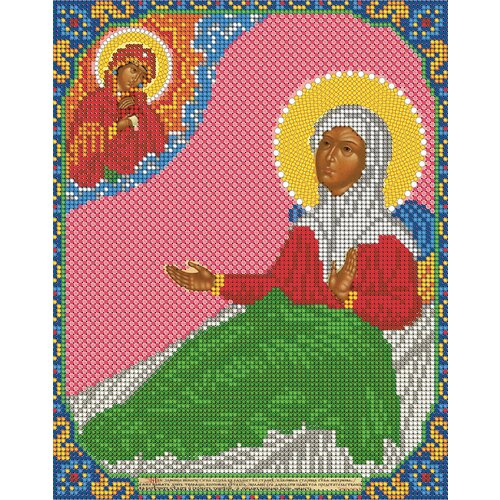Набор для вышивания Светлица чешский бисер, икона Пресвятая Богородица Анемьясевская Матрона