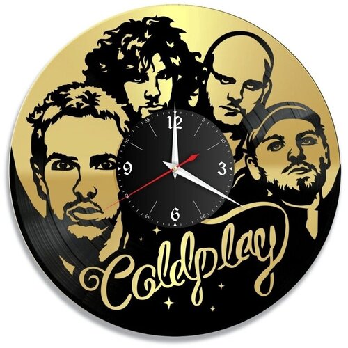 Настенные часы из виниловой пластинки Coldplay/виниловые/из винила/часы пластинка/ретро часы