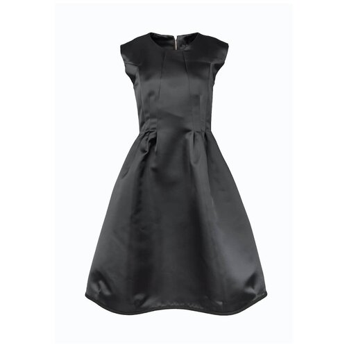 Платье Ter et Bantine, атлас, вечернее, полуприлегающее, размер 42, черный