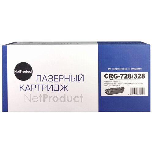 Картридж NetProduct N-№728/328, 2100 стр, черный картридж hi black hb 728 328 для canon mf 4410 4430 4450 4570 4580 2 1k