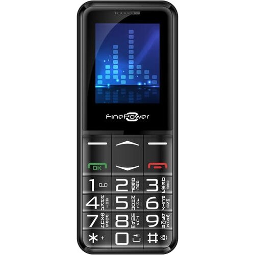 Телефон FinePower S185, 2 SIM, черный