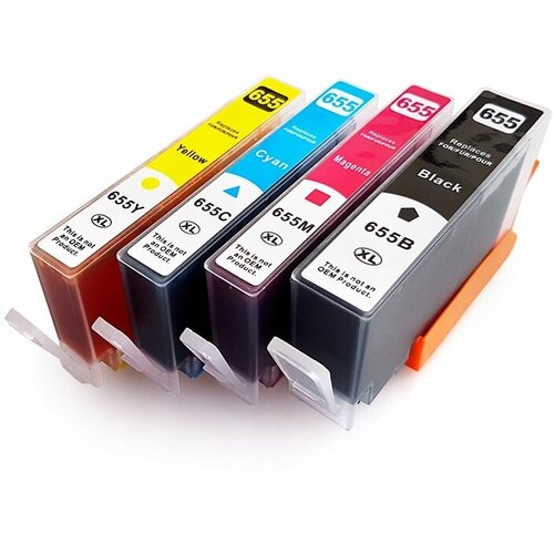 Картриджи для принтера HP 655 XL для HP DJ 3525, 3625, 4615, 4625, 5525, 6525, 4 цвета