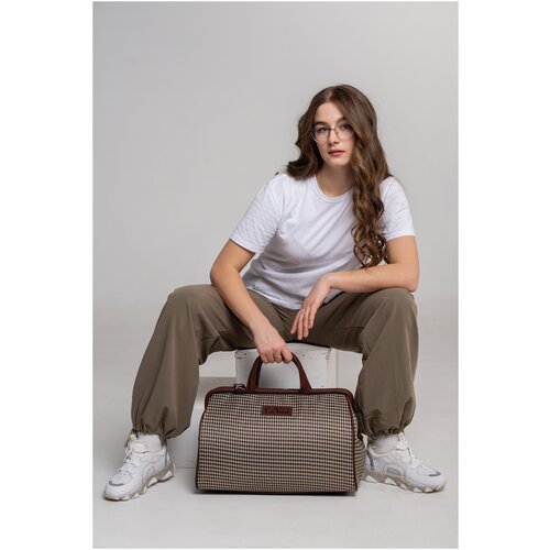 фото Сумка дорожная cityvalise, 23х28х43 см, ручная кладь, коричневый
