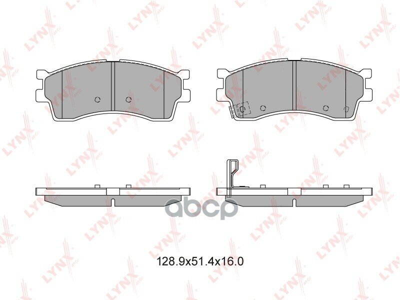 Колодки Тормозные Передние Kia Spectra 05> / Clarus/Rio 00-05/Shuma 01-04 LYNXauto арт. BD-4403