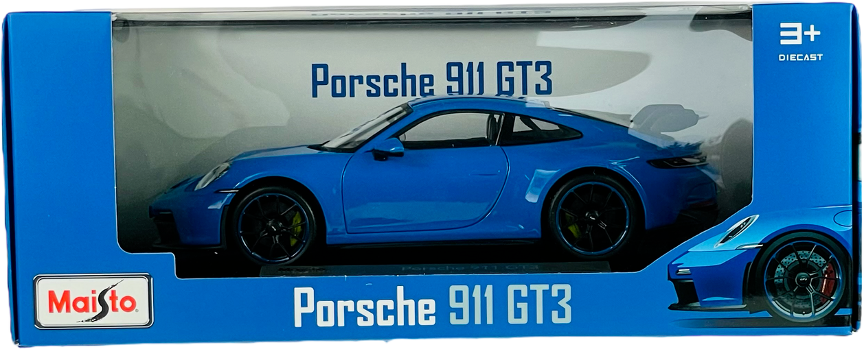 Машина Maisto Porsche 911 GT3 1/18 синий 36458