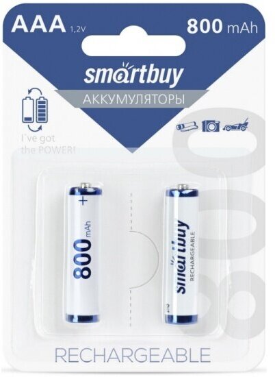 Аккумулятор Smartbuy LR03 AAA 800 mAh (уп 2 шт)