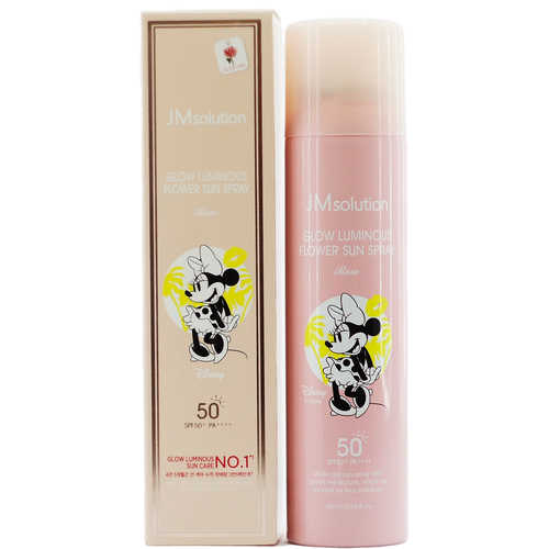 JMsolution Спрей солнцезащитный с розой, Disney collection / Disney Minnie Mouse Sun Spray SPF50+, 180 мл