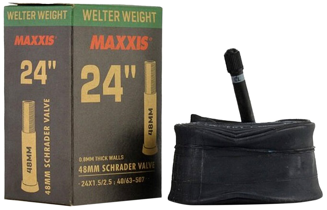 Велокамера Maxxis Welter Weight 24x1.5/2.5 0.8mm Автонипель 48мм