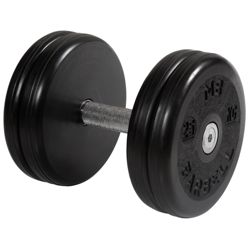 Гантель неразборная MB Barbell MB-FdbEM-B черный