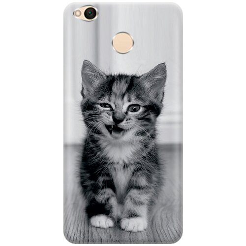 фото Re:pa накладка transparent для xiaomi redmi 4x с принтом "котенок с ухмылкой"