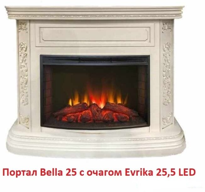 Очаг REALFLAME Evrika 25,5 LED Черный - фото №11