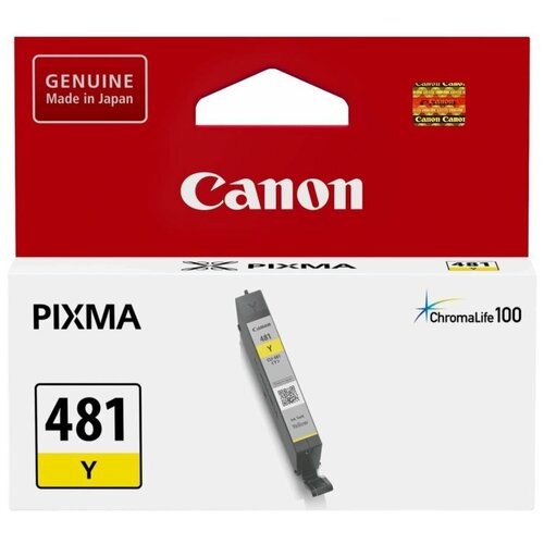 Картридж струйный Canon CLI-481Y 2100C001 желтый (5.6мл) для Canon Pixma TS5140/6140/8140/8540