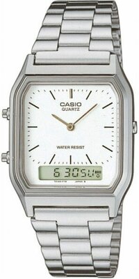 Наручные часы CASIO Vintage AQ-230A-7D, серебряный, белый