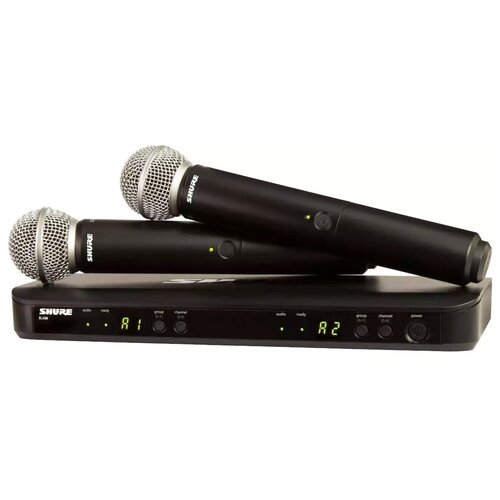 SHURE BLX288ESM58-M17 вокальная двухканальная радиосистема с ручными передатчиками SM58 динамическими кардиоидными 662-686 МГ 7799000₽