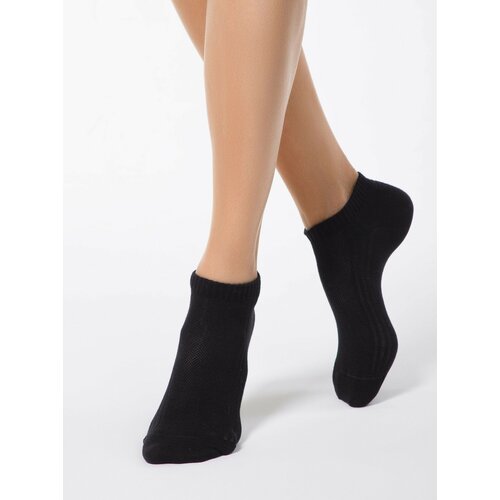 комплект носков женские спортивные универсальные носки Носки Conte elegant, 70 den, 2 пары, размер 38-39, черный