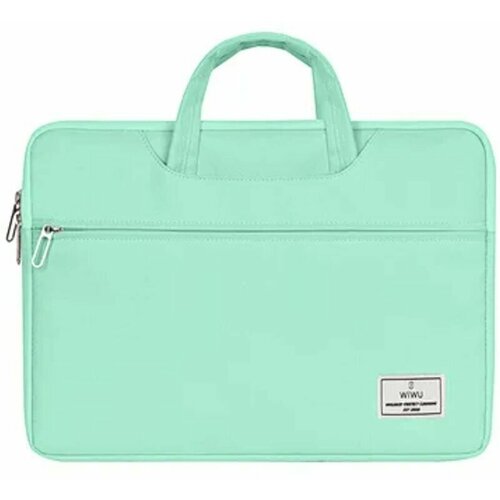 Сумка для ноутбука WiWU ViVi Laptop Handbag для Macbook 14 дюймов, водонепроницаемая - Зеленая сумка для ноутбука wiwu vivi laptop handbag для macbook 15 6 водонепроницаемая серый