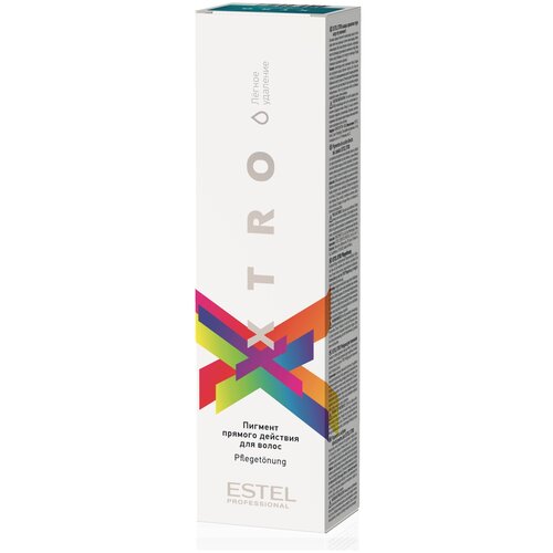 ESTEL пигмент прямого действия XTRO WHITE, бирюзовый, 100 мл, 100 г estel пигмент xtro white прямого действия желтый 100 мл