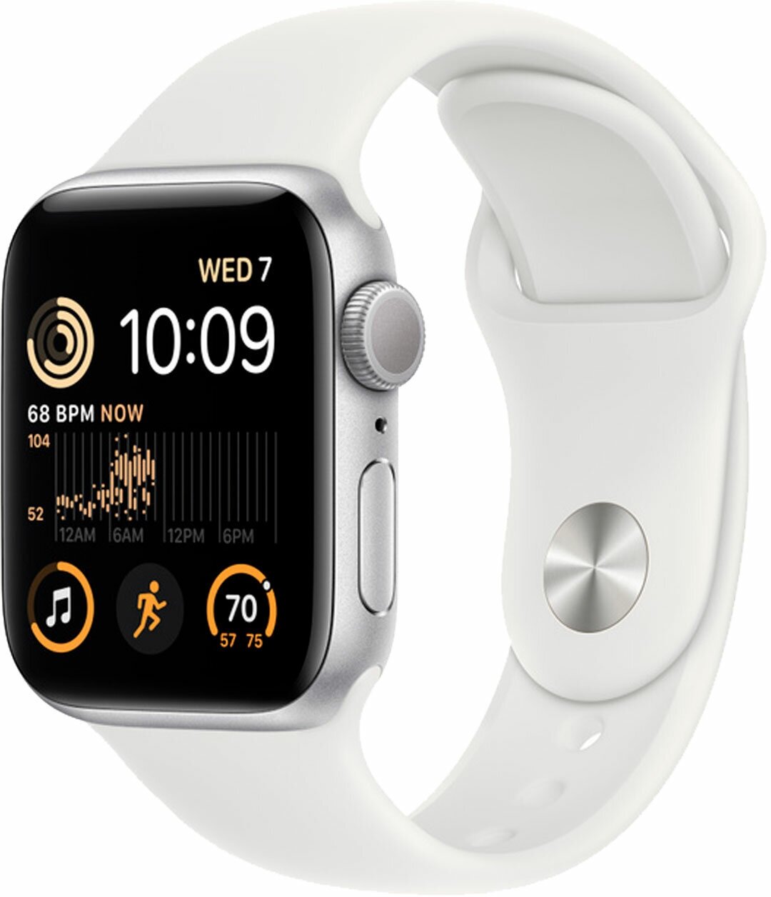 Смарт-часы Apple SE GPS 44mm Silver Aluminium/White (MNK23) (2022)