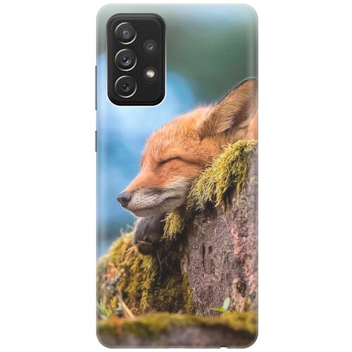 фото Re:pa накладка transparent для samsung galaxy a72 с принтом "умиротворенная лиса"