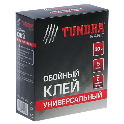 Клей обойный TUNDRA, универсальный, коробка, 200 г TUNDRA 3880166 .
