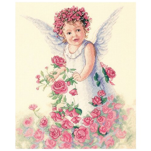 фото Набор для вышивания classic design 4327 ангел роз 32х35 см