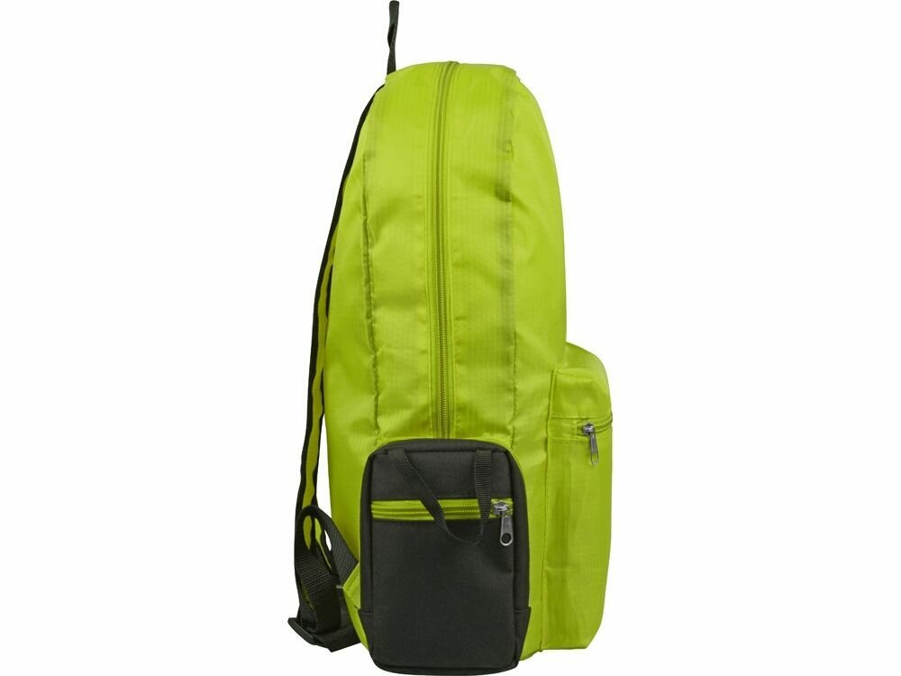 Рюкзак Fold-it складной, черный / салатовый 46x50x37 см
