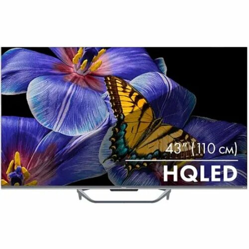 Haier LCD LED телевизоры Haier 43 Телевизор HAIER Smart TV S4 QLED 4K Ultra HD серый смарт ТВ Android TV DH1U8PD05RU 4299000₽