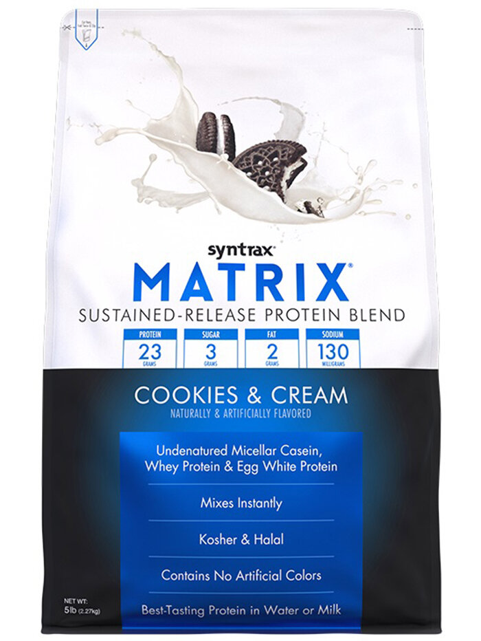Многокомпонентный протеин Syntrax Matrix 5.0 - 2270 грамм (5lb), печенье-крем