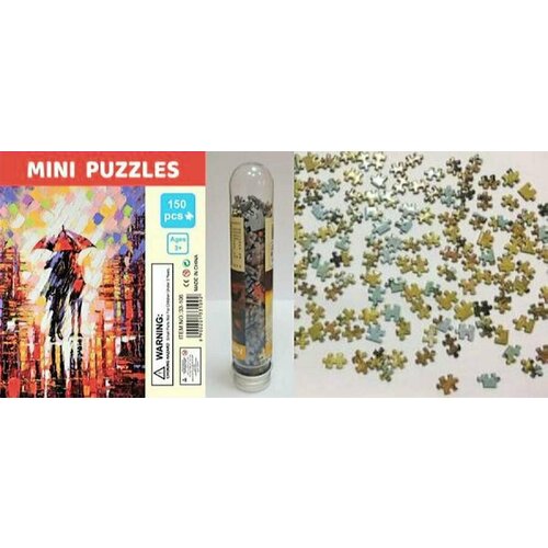 ПазлыВКолбе 150 дет. Дождливая погода. MINI PUZZLES (10*15 см) 33-106, (YIWU XINSHIXIAN ARTS AND CRA