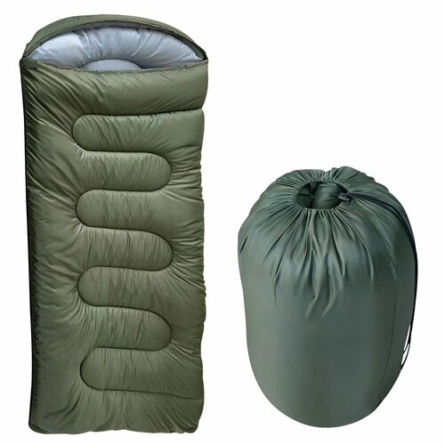 Спальный мешок Хаки 220х80 см 3482₽
