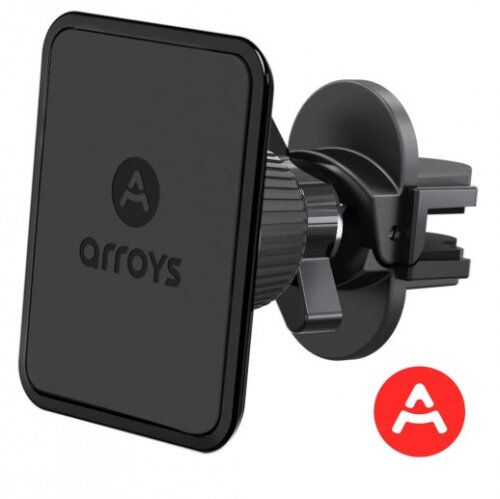 Автомобильный держатель Arroys Vent One black edition, магнитный, черный