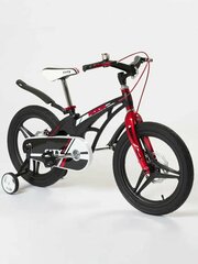 Велосипед детский 18" ROOK CITY черный для мальчиков и девочек от 5 до 7 лет на рост 105-130см