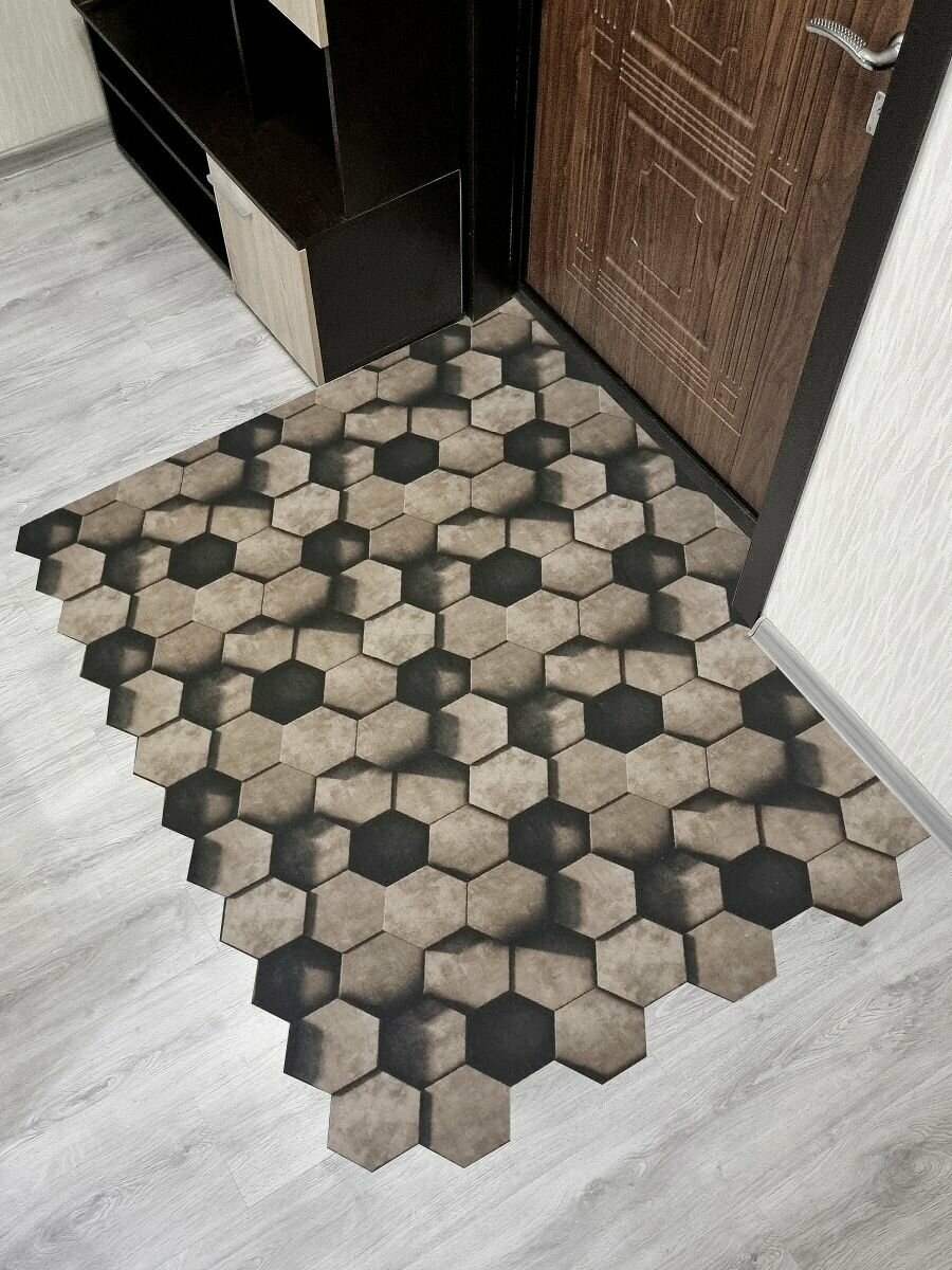 Коврик в прихожую придверный противоскользящий 100х220 — фото 1