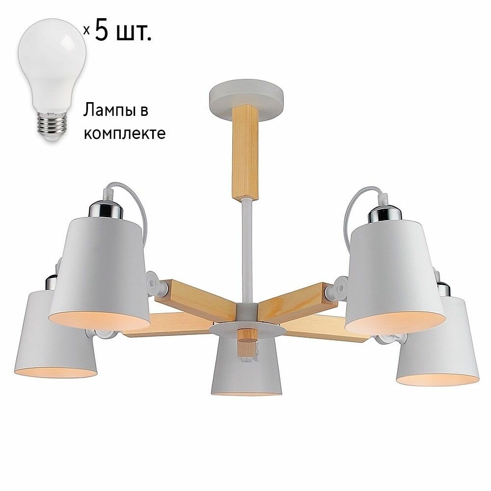 Люстра с лампочками Arte Lamp A7141PL-5WHLamps