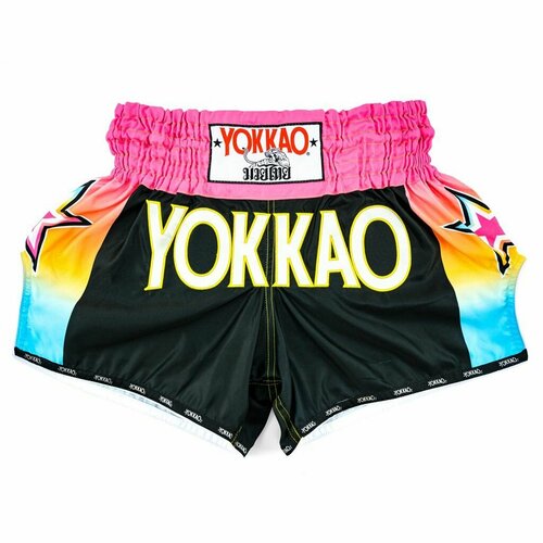 фото Трусы боксерские yokkao muay thai, размер m, зеленый, черный