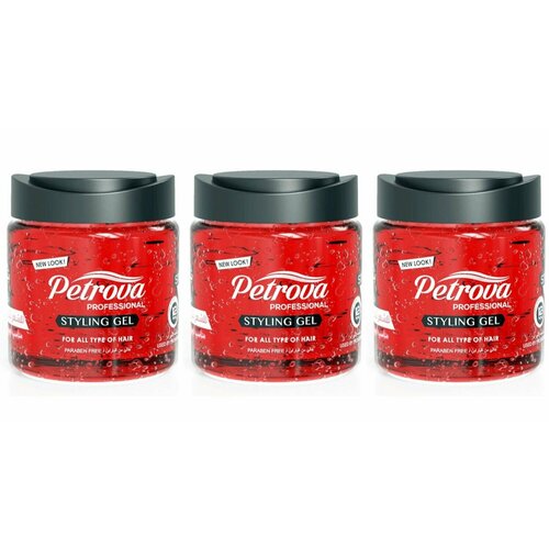 Petrova Стайлинг-гель Сверхсильная фиксация, 800 мл, 3 шт