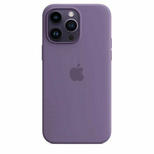 Чехол MagSafe для iPhone 14 Pro силиконовый (фиолетовый) / Silicone Case with MagSafe - Iris чехол iphone 14 pro max silicone case magsafe chalk pink розовый мел