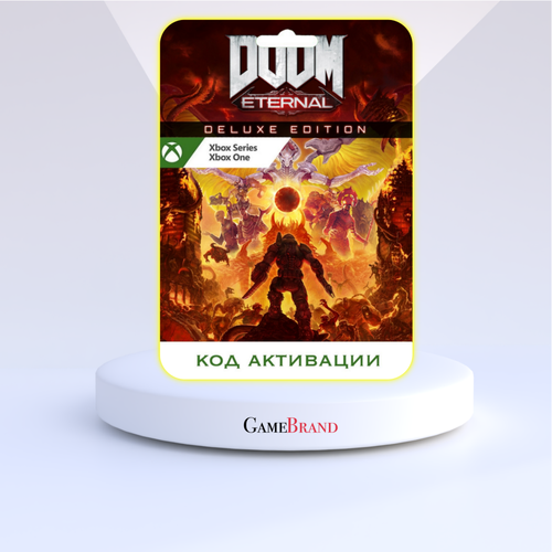 Игра DOOM Eternal Deluxe Edition Xbox (Цифровая версия, регион активации - Аргентина) lego marvel мстители avengers deluxe edition [pc цифровая версия] цифровая версия