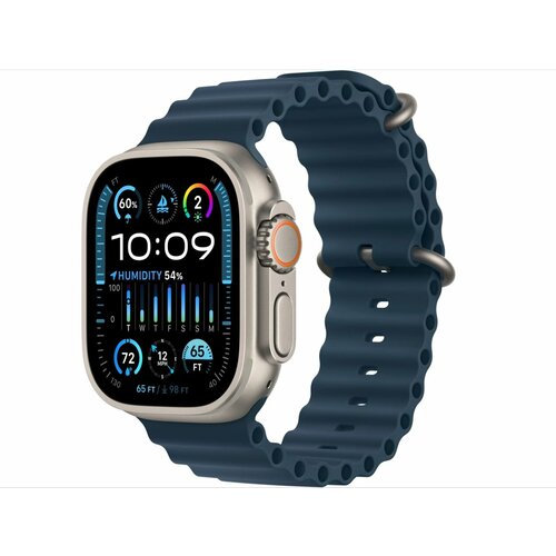 Умные часы Apple Watch Ultra 2 49 мм Titanium Case GPS Cellular Blue Ocean Band 99999₽
