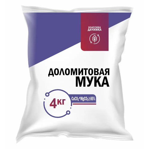 Удобрение Доломитовая мука 4кг удобрение ultraeffect доломитовая мука 0 75 кг