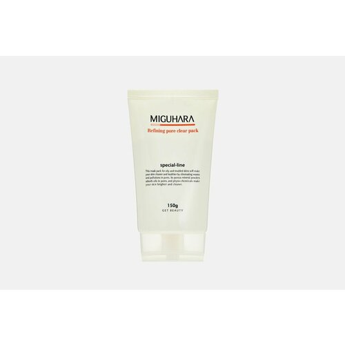 очищающая маска для жирной и проблемной кожи refining pore clear pack 150 мл Маска для лица очищающая для жирной и проблемной кожи MIGUHARA Refining pore clear pack