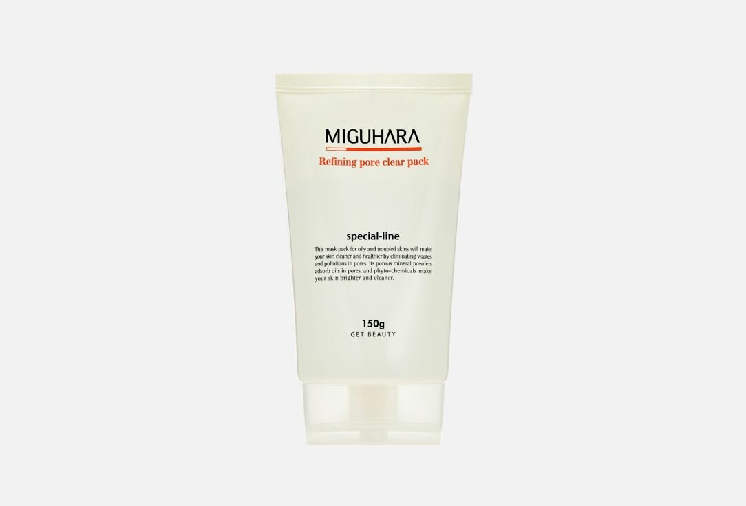 Маска для лица очищающая для жирной и проблемной кожи MIGUHARA Refining pore clear pack