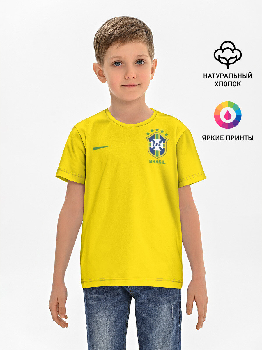 Футболка хлопковая детская Сборная Бразилии