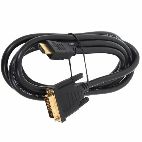 Кабель 3Cott, HDMI - DVI, 2 метра, черный (3C-HDMI-DVI-102GP-2.0M)